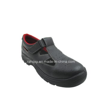 Sandalia estilo Split repujado de cuero zapatos de seguridad (HQ05029)
